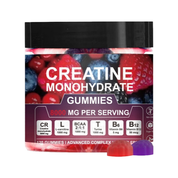 Double Color Creatine Gummy Candy -120 Tablets