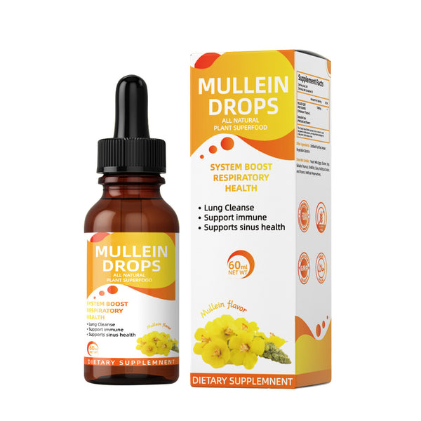 Mullein drops 60ml color box packaging