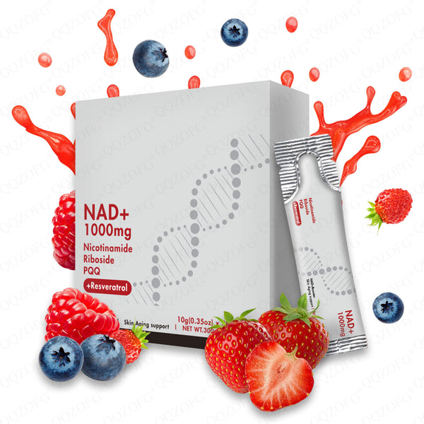 NAD Nicotinamide Riboside PQQ berry flavor beverage 30/box